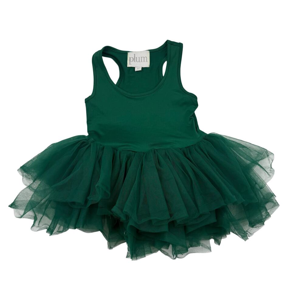 Plum Green Tutu Dress, Size 6